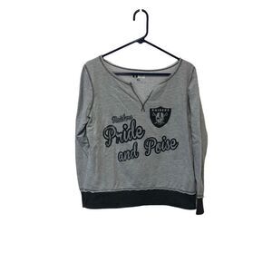 Raiders Pride and Poise NFL Team Apparel Sweatshirt Size Large (L) Excellent Con